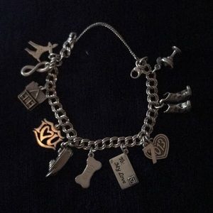 James Avery charm bracelet with 11 charms